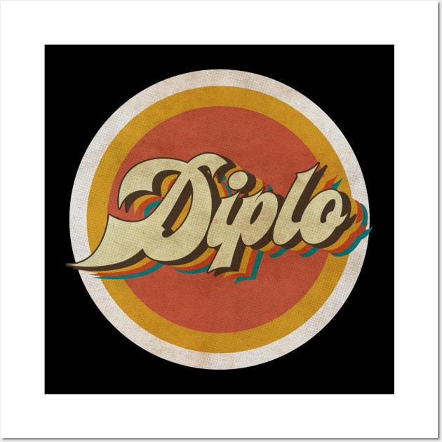 circle vintage Diplo Wall Art by KewanAlasStore